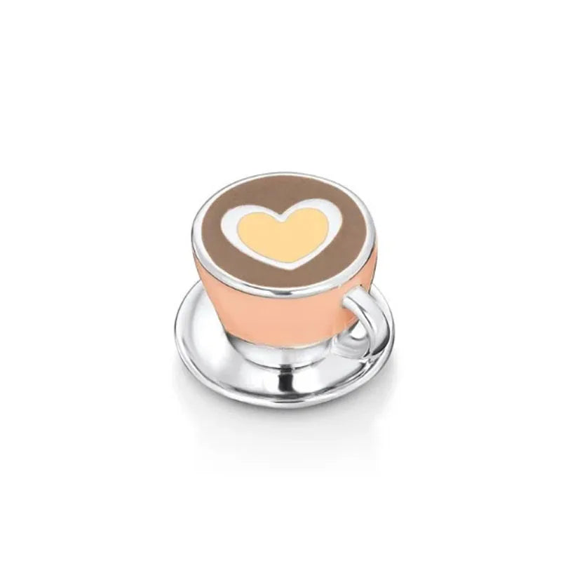 Hot Selling 925 Silver Cup,Coffee Cup,Beer,Bead Pendant Suitable European Original Bracelet DIY Accessories,Exquisite Jewelry ﻿