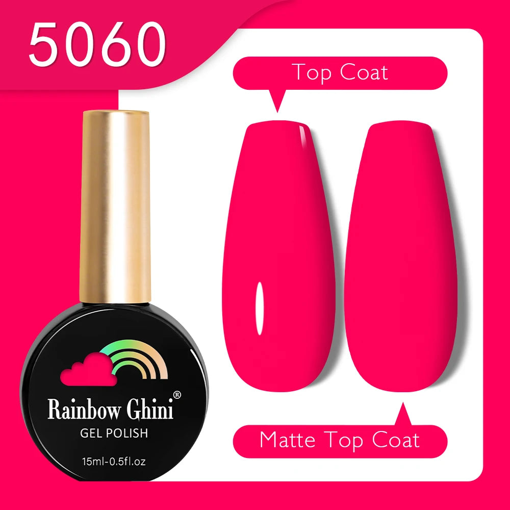 RG 15ML HEMA&TPO FREE Summer Series Fluorescent Gel Polish in Sporty Style Y2K Nail Polish Suitable for Parties Nail Art UV Gel