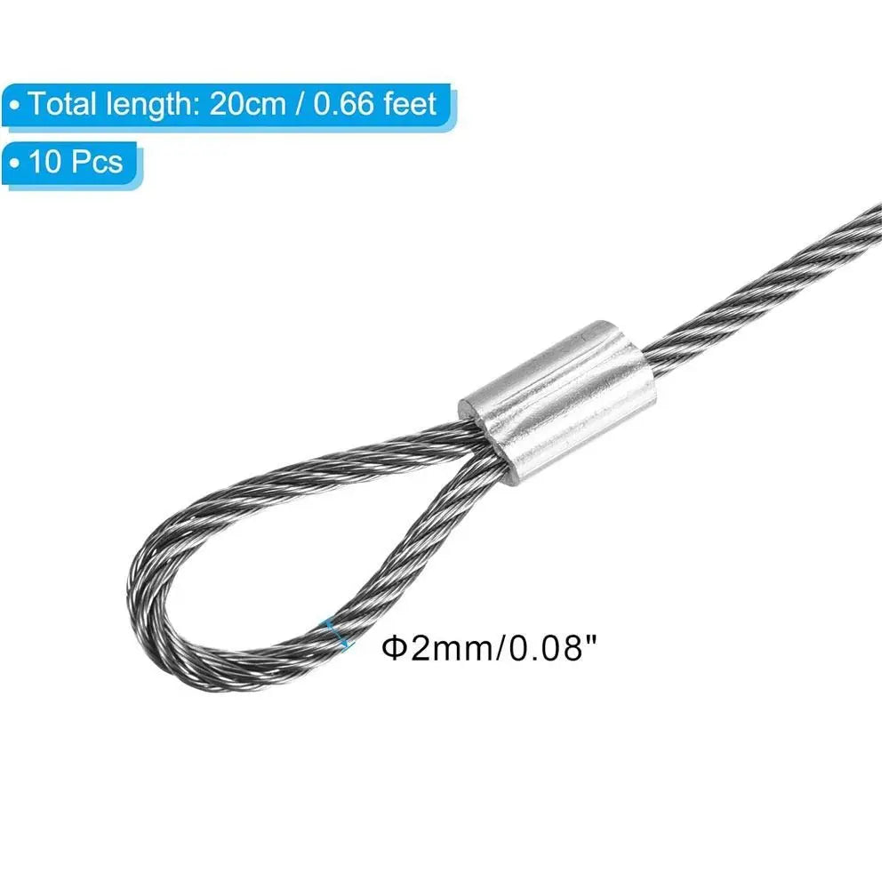 Convenient 20cmx2mm Safety Security Cable Wire Stage Lights Rope Anti Detachment Rope Daily