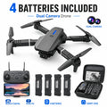 ZNLYRION 4K Dual Camera FPV Drone E88 Pro 15Mins Flight Time Foldable Quadcopter with Altitude Hold Headless Mode One-Key Takeoff/Landing