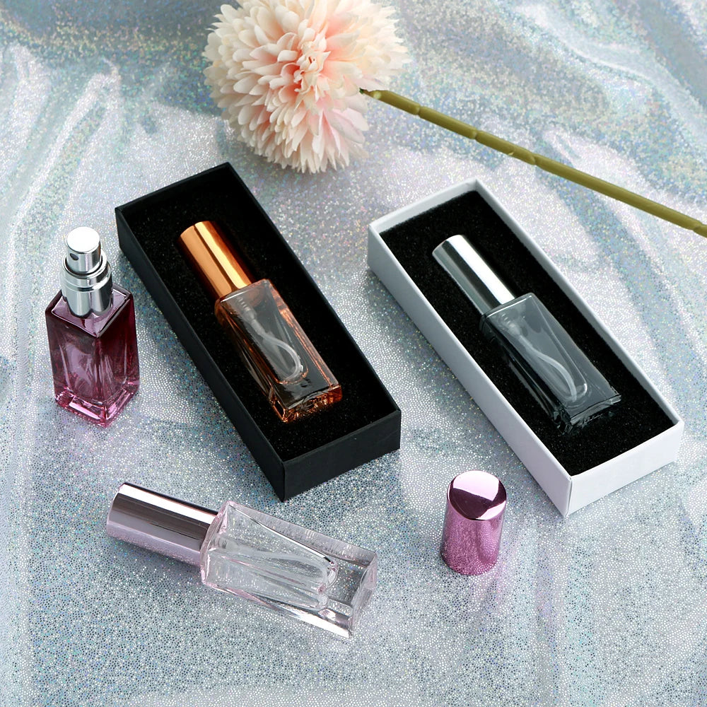 20PCS 5ml Perfume Spray Bottle Empty Glass Atomizer Travel Cosmetic Bottle Sample Vials Refillable with Box