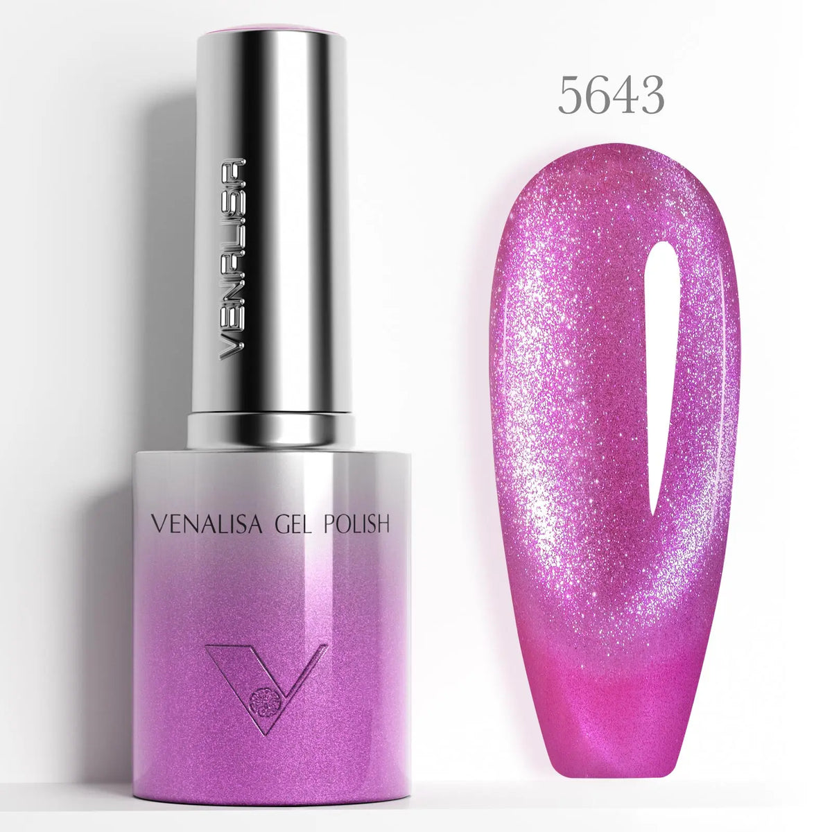 10ml Venalisa Hema Free TPO Free Gel Nail Polish Christmas New Year Soak Off Glitter Red Colors Cat Eye Magnet Nail Gel Polish