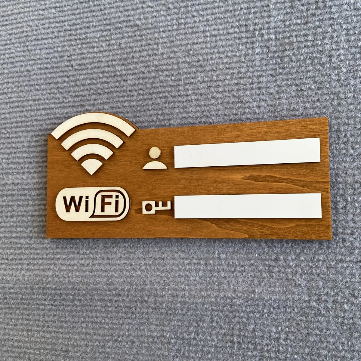 1pc Vintage Wooden WiFi Indicator Sign- Wall-Mounted Wireless Network Password Display, Decorative Home Accessory for Indoor Use