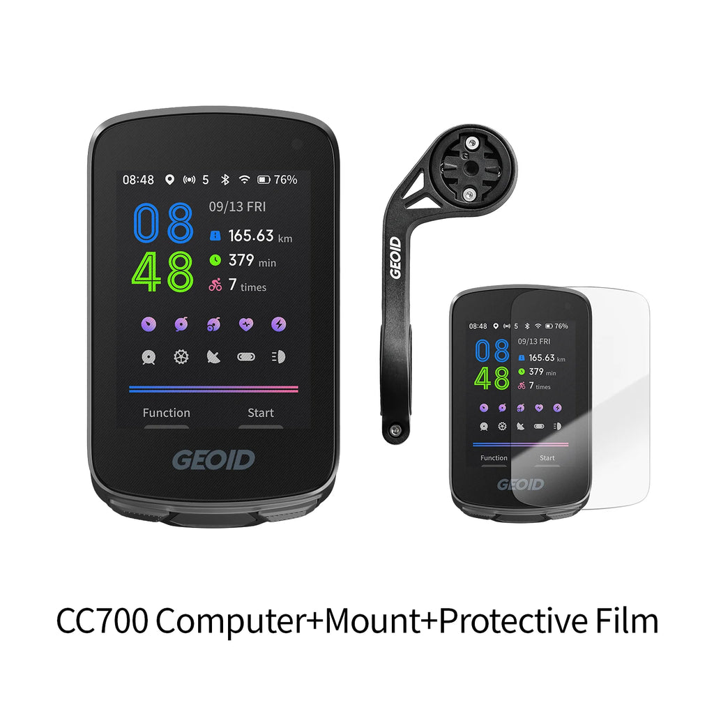GEOID CC700/PRO Bike Computer Wireless Color Screen Bicycle Speedometer ANT+ WIFI Cycling Speedometer IPX7 Waterproof Odometer