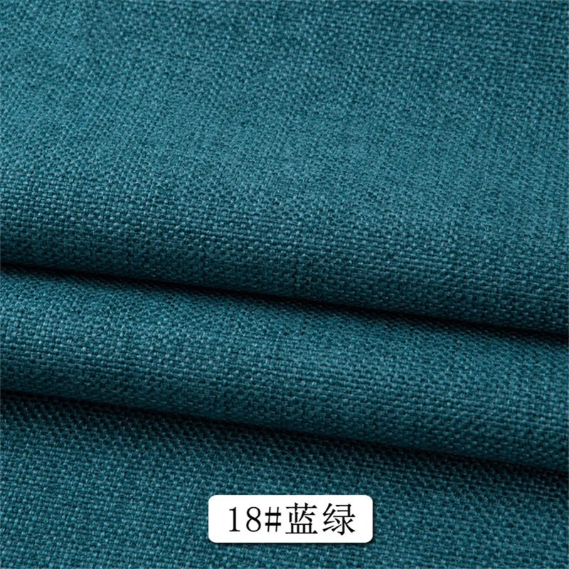 150 Cm Wide Home Textile Cotton Linen Style Sofa Fabric Solid Color Thickened Linen Coarse Cloth DIY Tablecloth Fabric 400 G / M