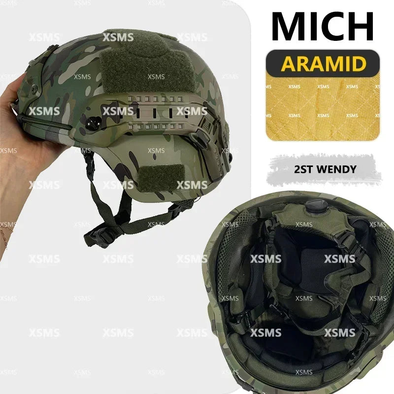 Protective Helmet  -FAST - Aramid  - Whith Wendy