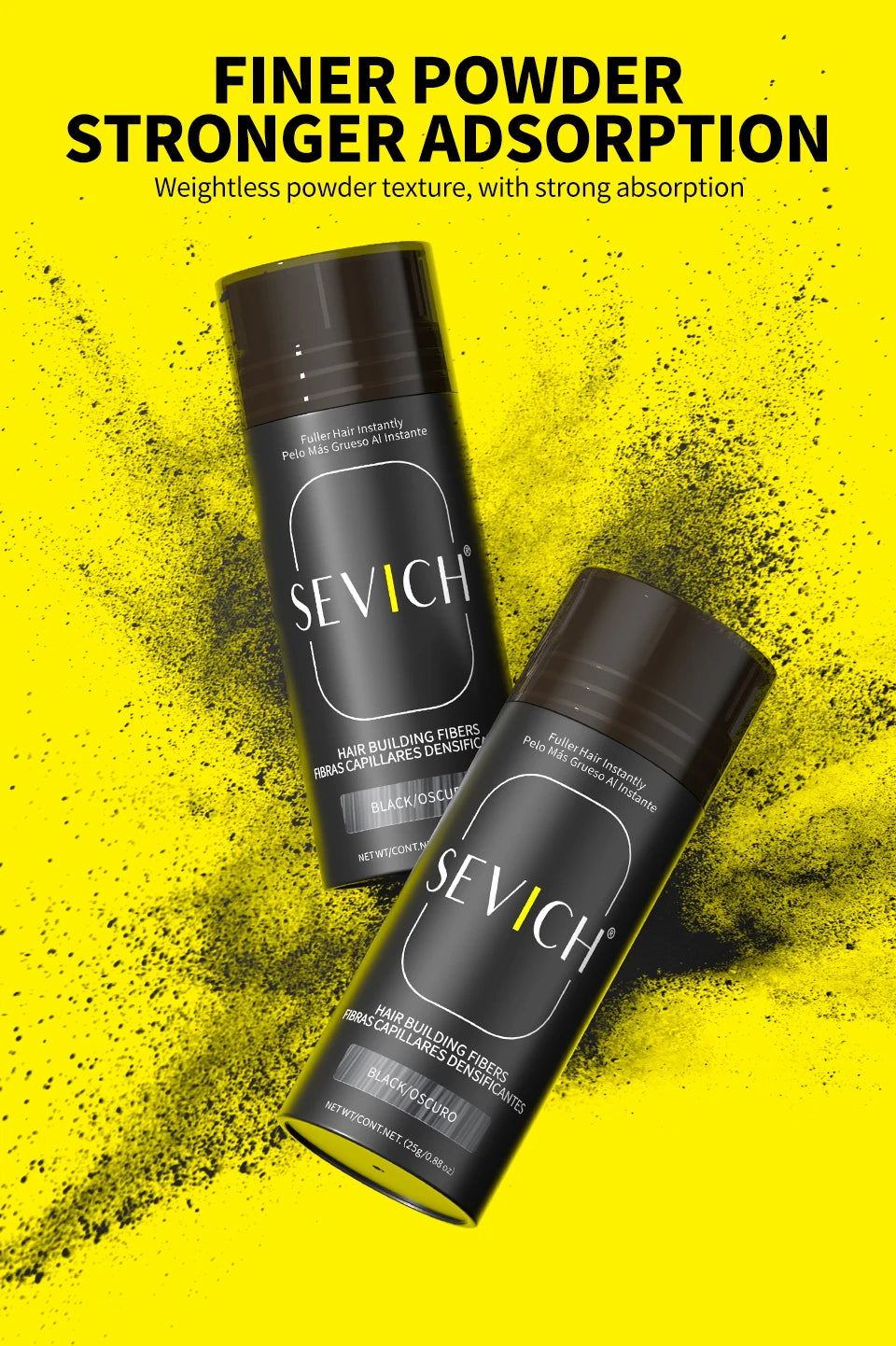 10Color Hair Fiber Powder 48 Hour Stain Proof Hair Building Fibers Instant Volume & Boost Hair Fiber Hairline Filling Powder