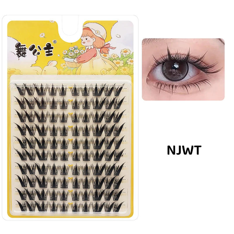 10 Rows Individual Lashes DIY at Home Lash Extension Cluster Wholesale Natural Makeup Eyelashes