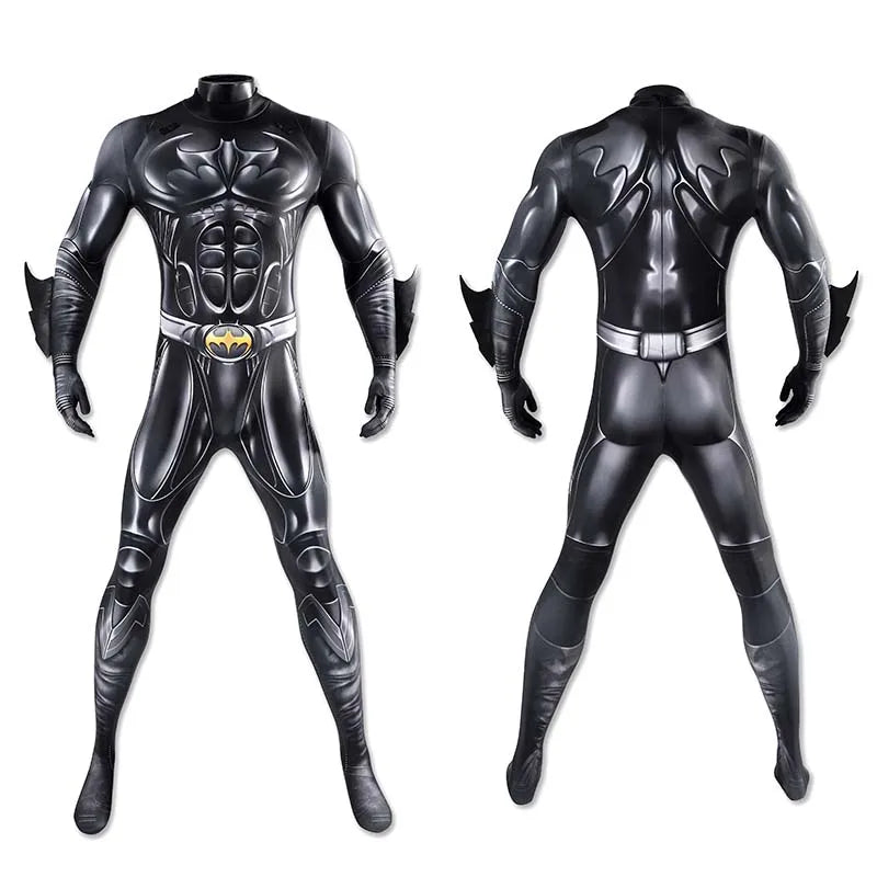 Forever Batman Cosplay Costume Bruce Thomas Wayne Men'S Jumpsuit Halloween Comic-Con Carnival Party Coser Props Performance
