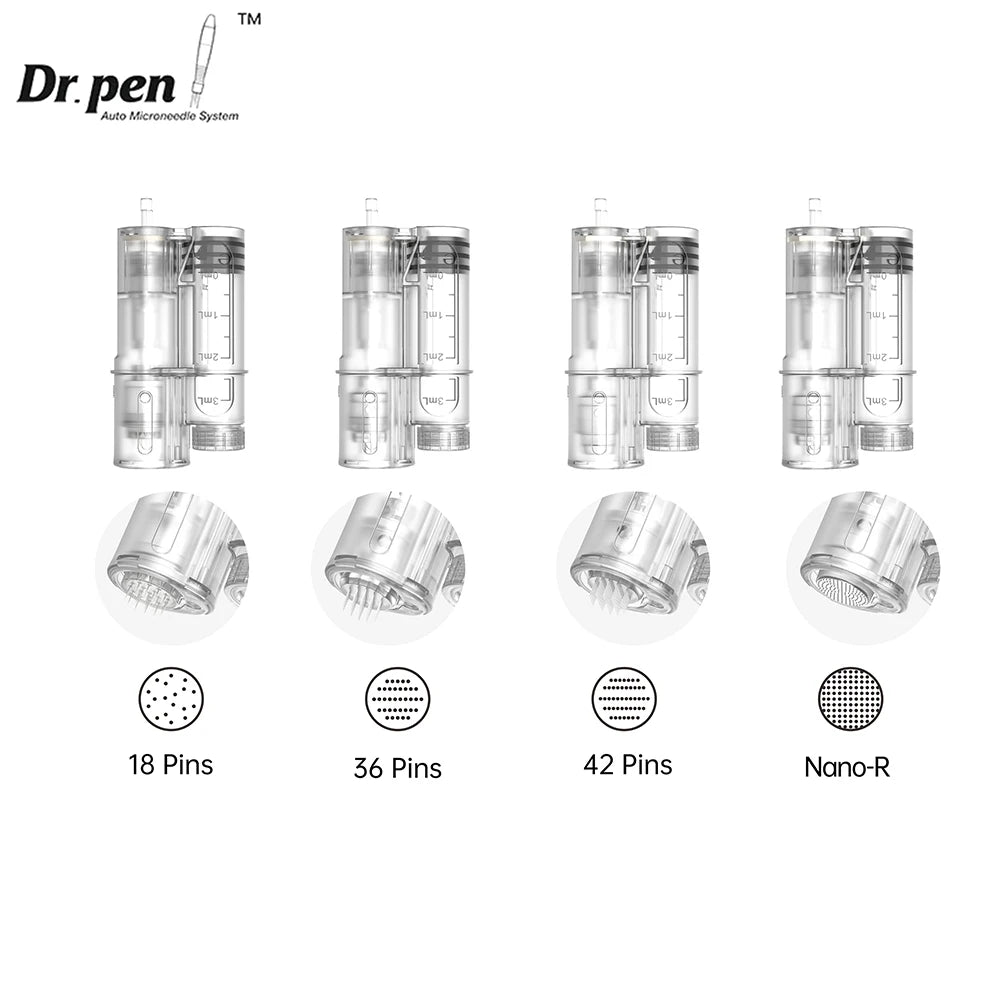 10Pcs Dr Pen H6 Cartridge Derma Pen Microneedling Pen Replacement Parts Needle Kits Needles Length 0.25MM
