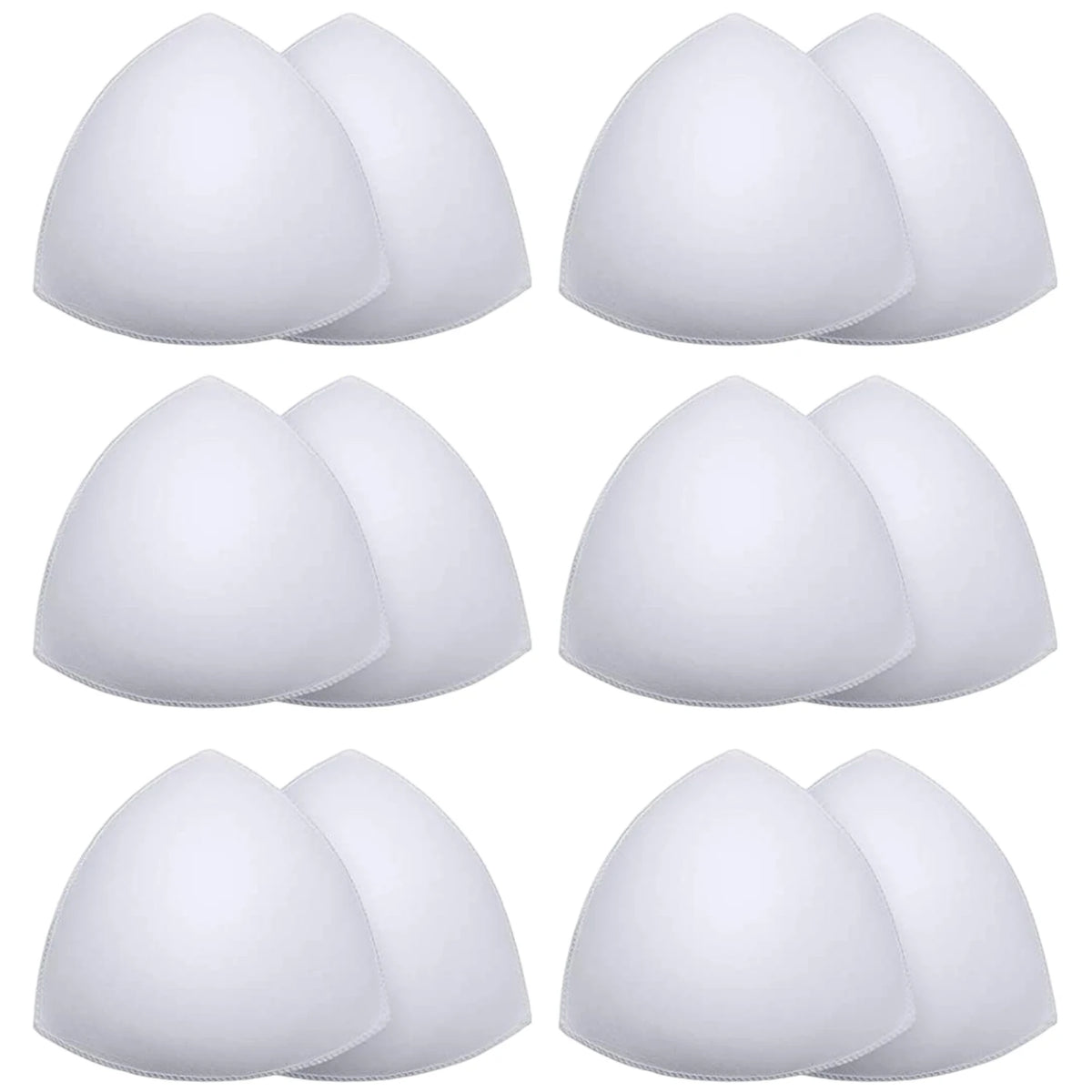 2/12pcs Bra Pads Soft Sponge Women Triangle Bra Pad Sports Bra Bikini Pads Yoga Bra Swimsuit Bralettes Nursing Bra Inserts