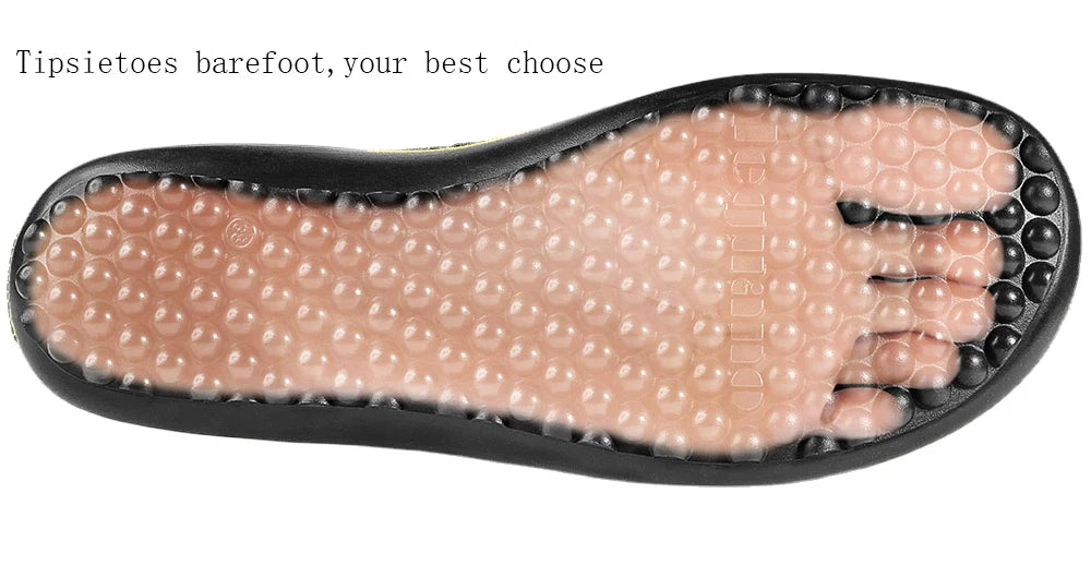 Tipsietoes Barefoot 2025 Canvas Sneaker For Women Men Flat Soft Zero Drop Sole Wider Toe Box Flexible Light Weight