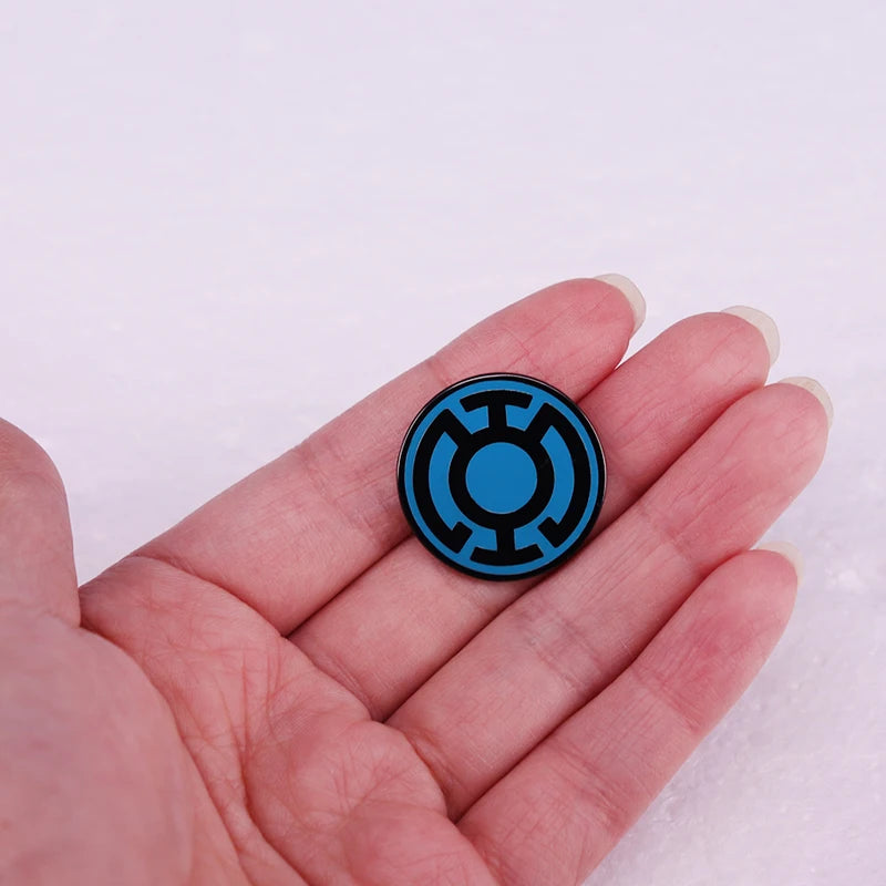 Blue Lanterns Corps group logo badge comic pins jewelry