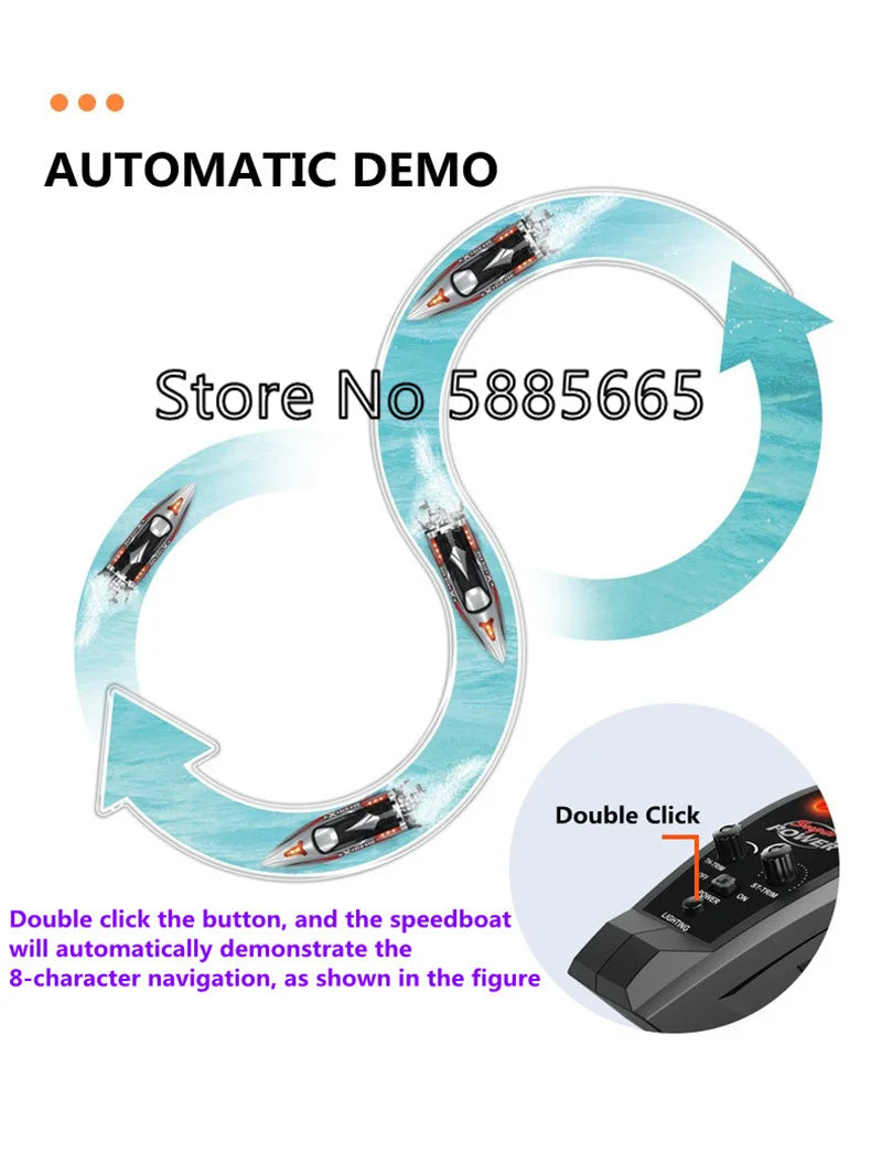 70KM/H High Speed Remote Control Boat RC Speedboat  200M Nesting Unhook Capsized Reset Waterproof Racing Induction RC Boat Toy