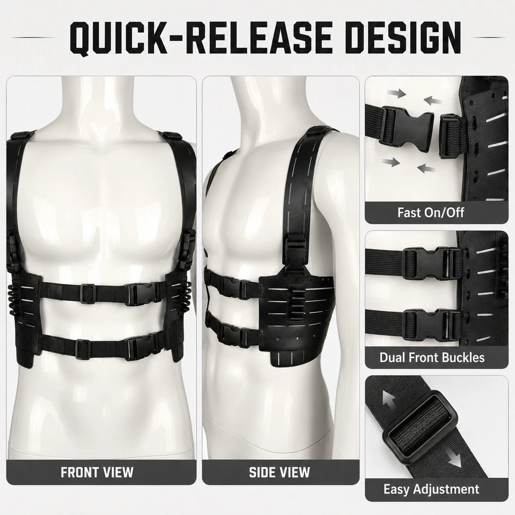 Tactical Shoulder Harness Residenttttt Evil Requiem Leon S. Kennedy Cosplay Gear for Halloween Costume Airsoft Wargame Accessory