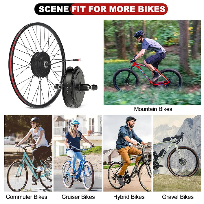 BAFANG G0900 750W HUB Rear hub motor modification kit, peak power 1300W；Powerful Brushless Gearless Conversion Kit
