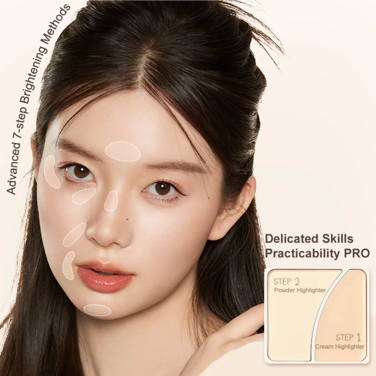 Judydoll Dual-Tone Contour Clay Natural Nose Shadow Foundation Warm Skin Cool Skin Face Makeup Cosmetics