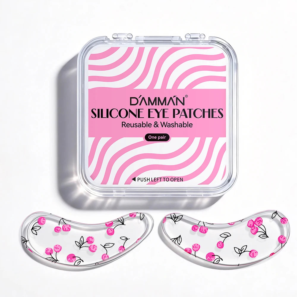 DAMMAN Multi-purpose Eye Pads for Eyelash Extensions Reusable Silicone Eye Patches Lash Lift Under-eye Patches Makeup Tools