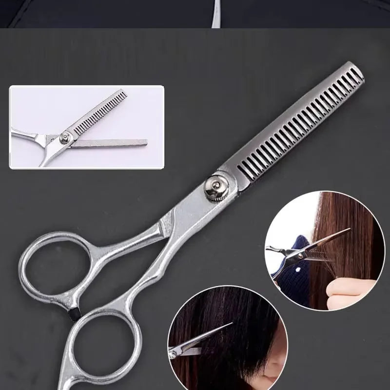 Professional Hairdressing Haircut Scissors 6 Inch Barber Shop Hairdresser's Cutting Thinning Tools High Quality Salon Set