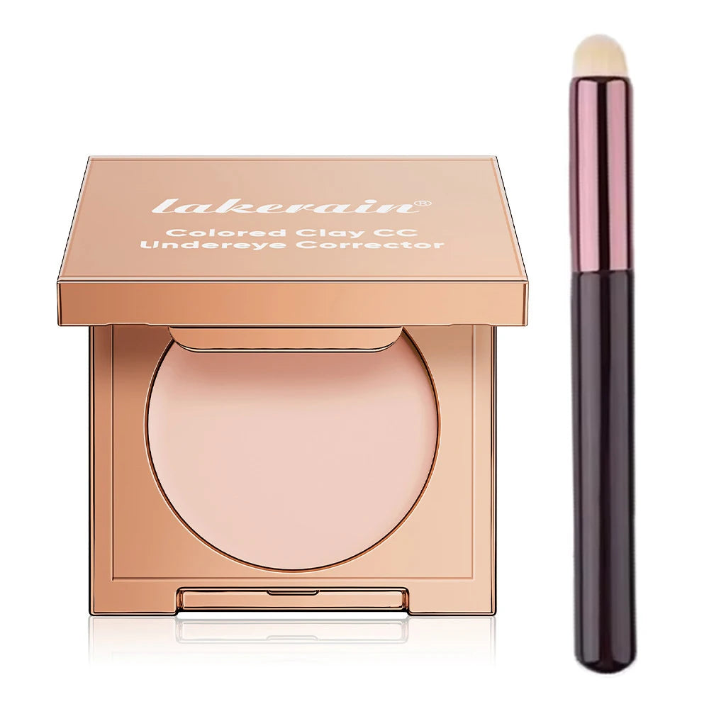 Eye Concealer Corrector With Brush Moisturizing Natural Foundation Long Lasting Waterproof Cover Dark Circles Under Eye Makeup