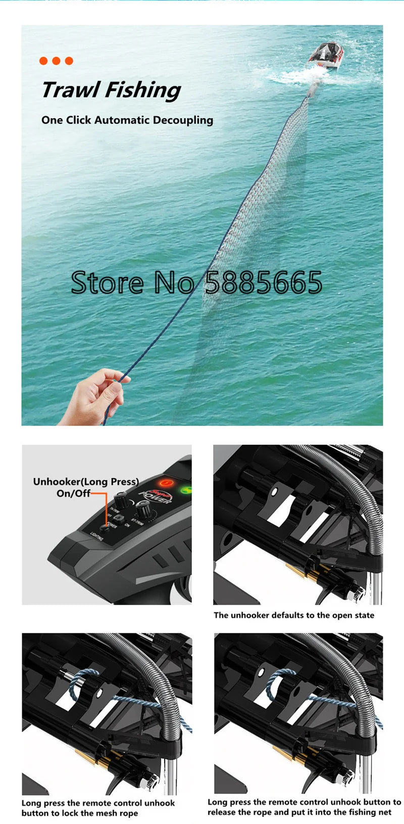70KM/H High Speed Remote Control Boat RC Speedboat  200M Nesting Unhook Capsized Reset Waterproof Racing Induction RC Boat Toy