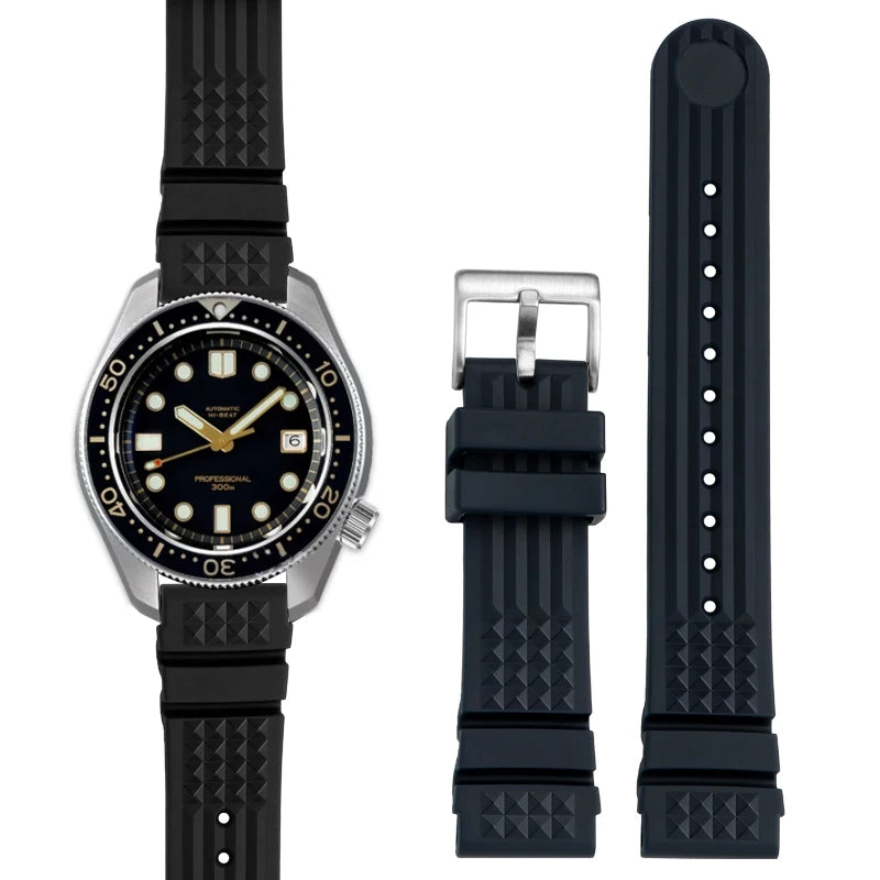 For Seiko PROSPEX series ancestor mm 1968 bracelet SLA017J1 SLA039J1 No.5 SKX007 high quality silicone rubber strap 20mm 22mm