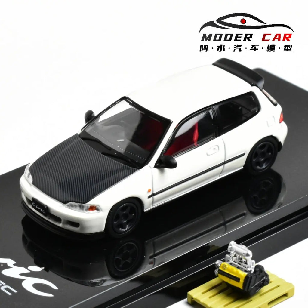 Hobby Japan 1:64 Miniature CIVIC EG6 SiR-S JDM Giftable Diecast Model Car