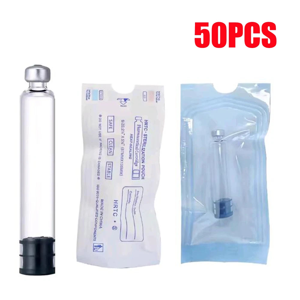 Black Magic Pen Accurate Dosage Kit 3ml Empty Cassette Bottle Cartridges Disposable 4/6/8mm Pen Tip for Insulin Injection Pen