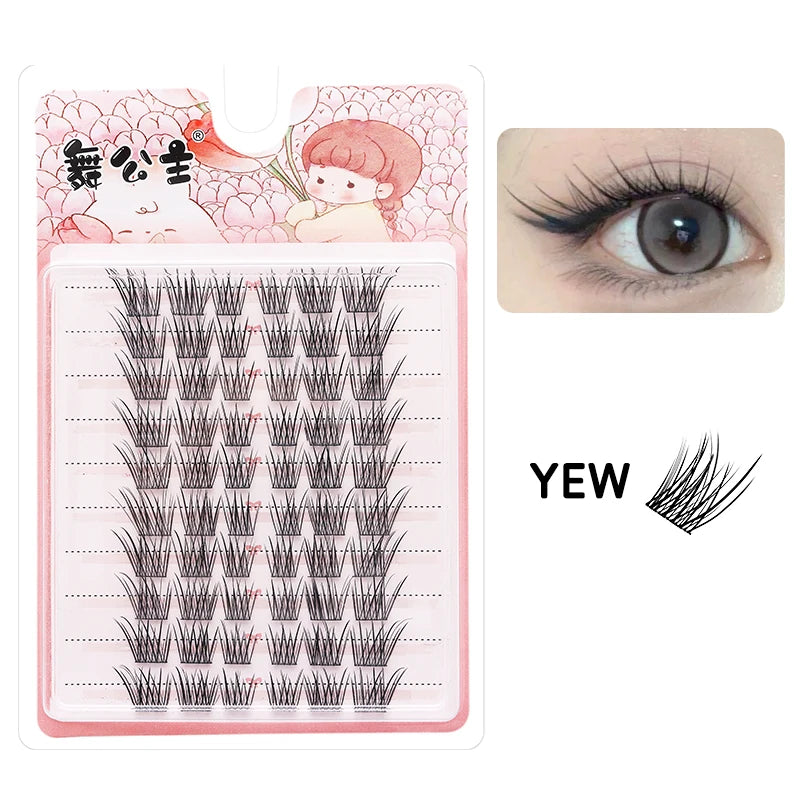10 Rows Individual Lashes DIY at Home Lash Extension Cluster Wholesale Natural Makeup Eyelashes