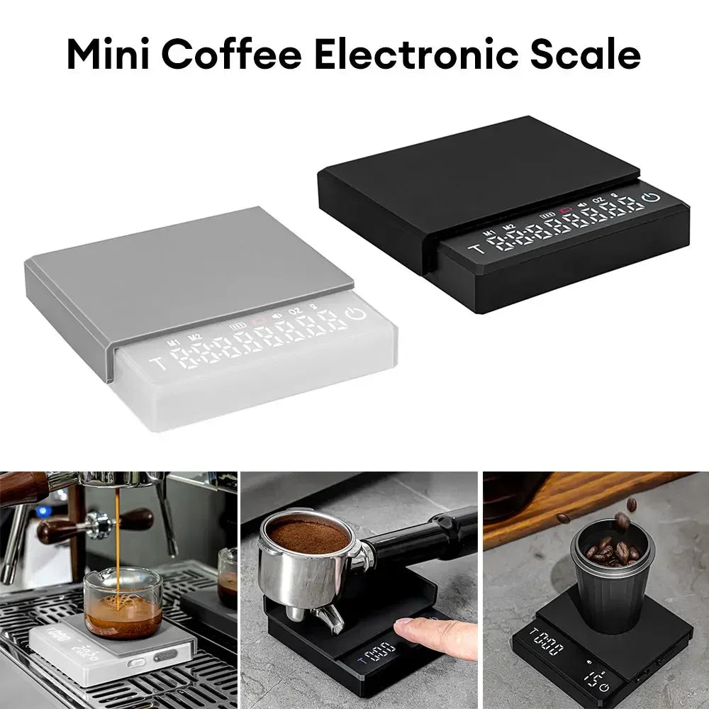 Youpin Kitchen Coffee Scale with Timer Rechargeable Digital Scale 0.1g High Precision 3 Modes Drip Espresso Scale Barista