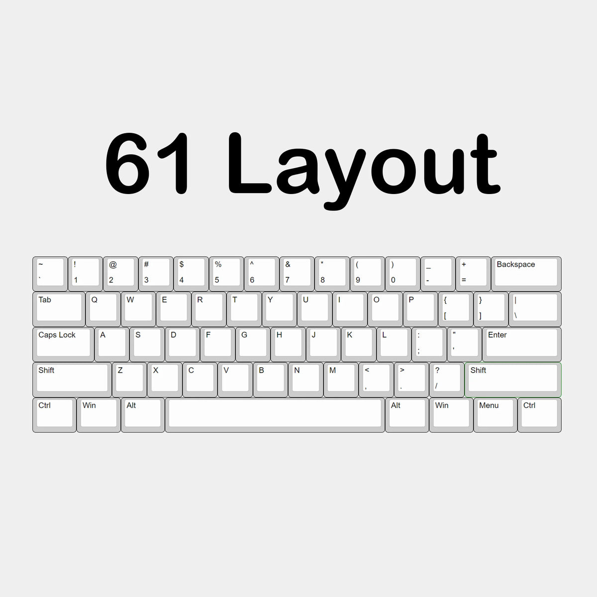 YMDK 61 64 Poron Material Sound Silence Foam Mechanical Keyboard Accessories
