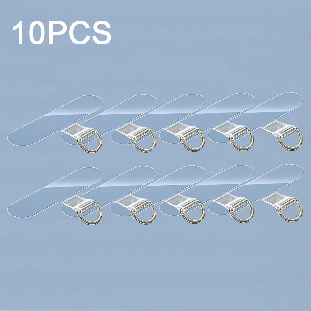 10/5/1Pcs Universal Tpu Mobile Phone Anti-lost Lanyard Card Gasket Nylon Detachable Phone Hanging Cord Strap Patch Tether Pad