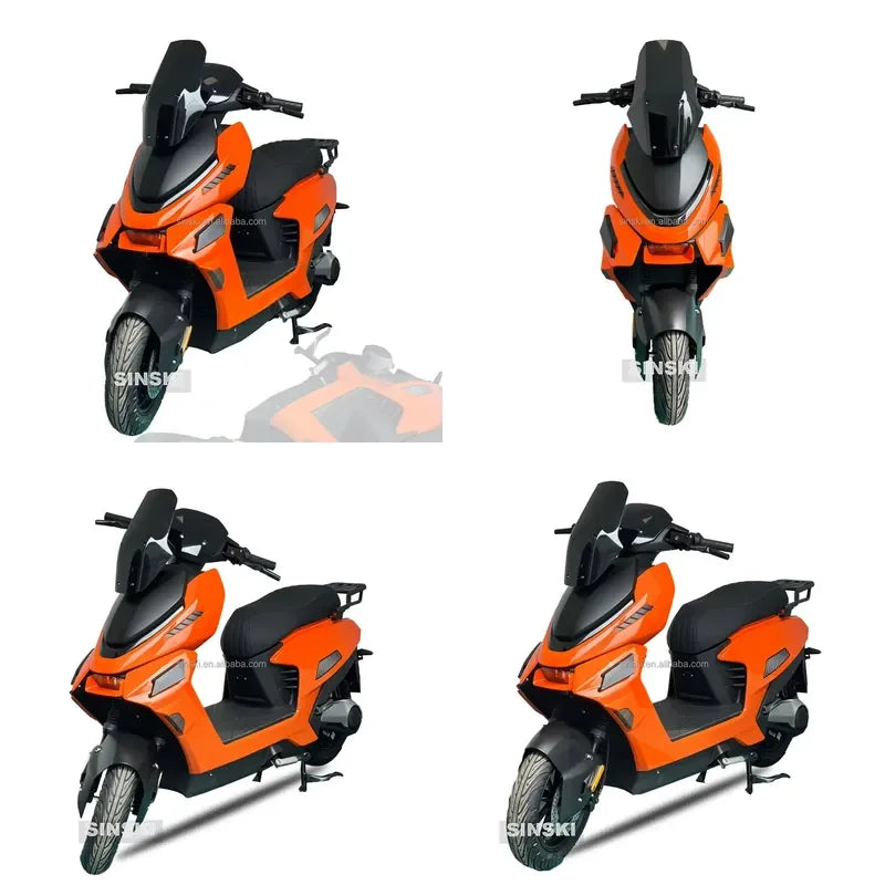 EEC Certified Electric Scooter Motorcycle 3000W Brushless Motor 90Km Range electric delivery motorcycle