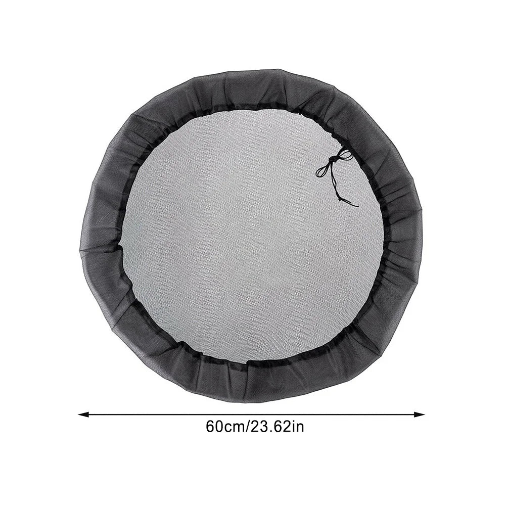 1Pc 60CM Mesh Cover Netting For Rain Barrels Water Collection Buckets Cover Water Tank Protection Lid Rain Collect Tool