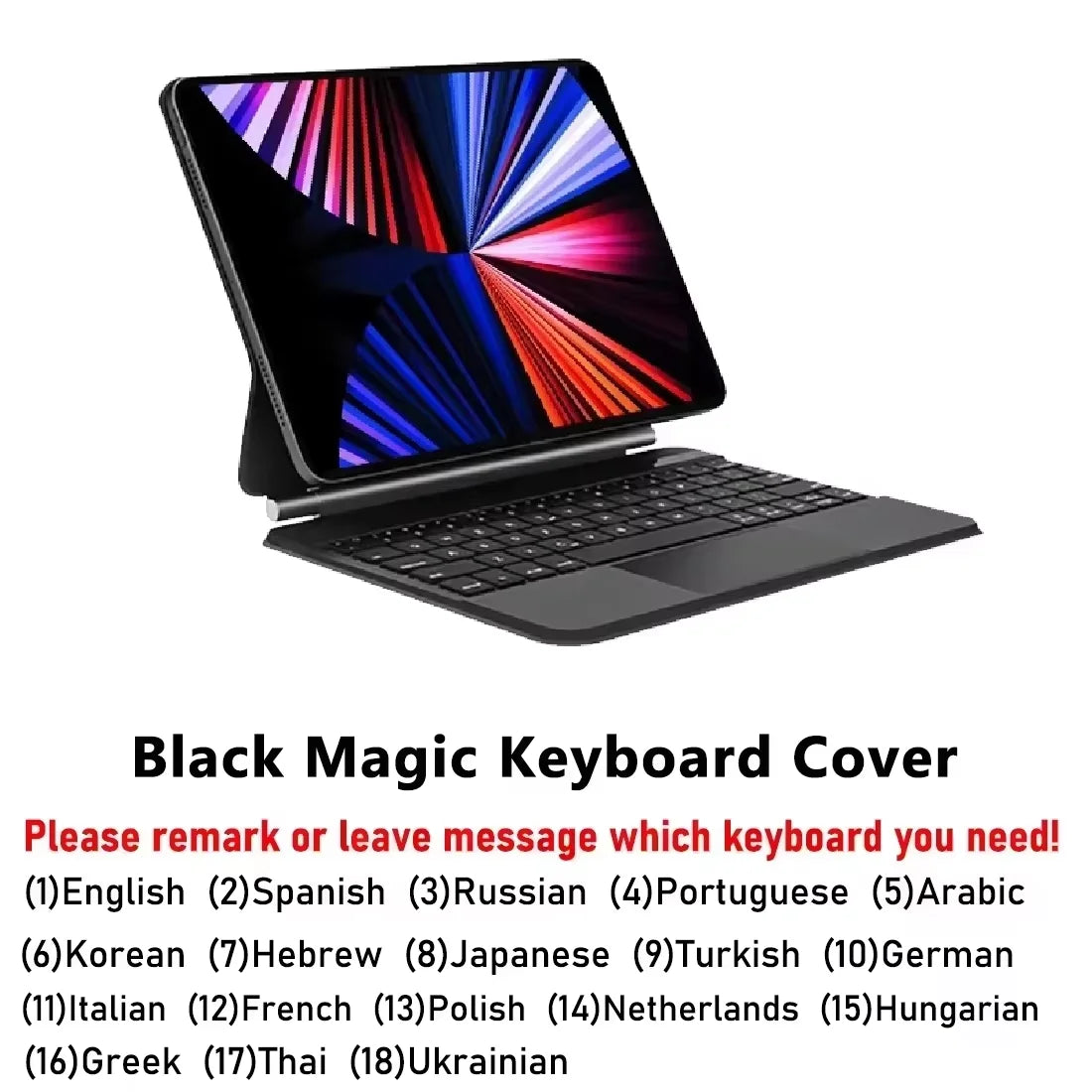 Magic Keyboard Cover For iPad Air 11 13 M3 M4 M5,Pro 11 12.9 13,For iPad A16 Air 4 5 10th 10.9 Magnetic Folio Keyboard Backlight