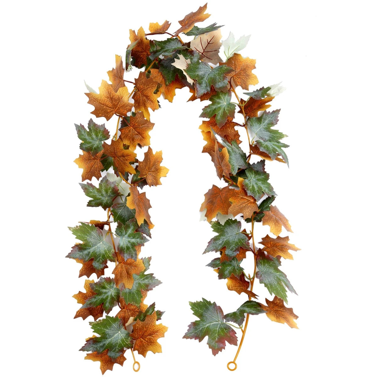 175cm Artificial Fall Maple Leaf Garland Fake Plants Autumn Decor Leaves Vine For Thanksgiving Halloween Festivals Wedding Decor