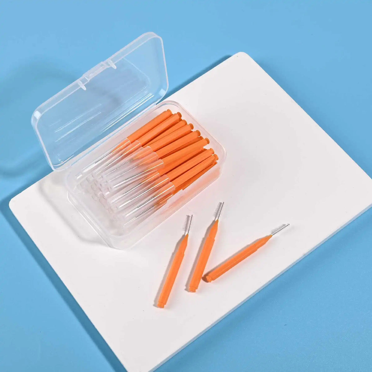 0.6-1.5mm Interdental Brushes Health Care Tooth Push-Pull Removes Food And Plaque Better Teeth Oral Hygiene Tool 30Pcs/ Box