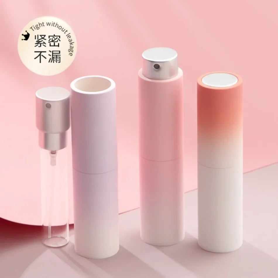 Refillable Portable Perfume Atomizer High End Travel Perfume Bottle With Rotating Press Spray And Leak Proof Design For DailyUse
