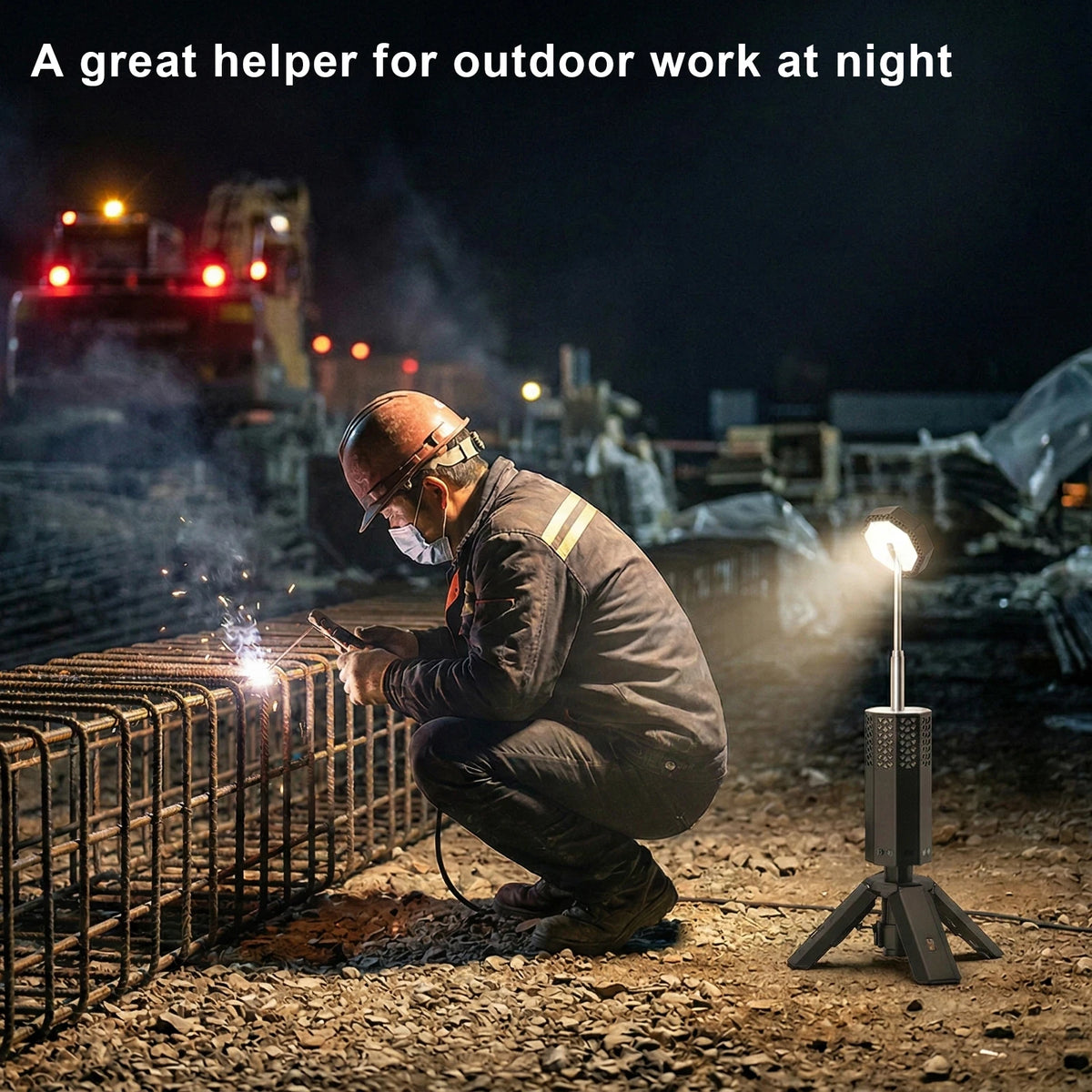 20000mAh Telescopic Camping Light Rechargeable Outdoor Fishing Lantern Dimming Night Atmosphere Light Emergency Light