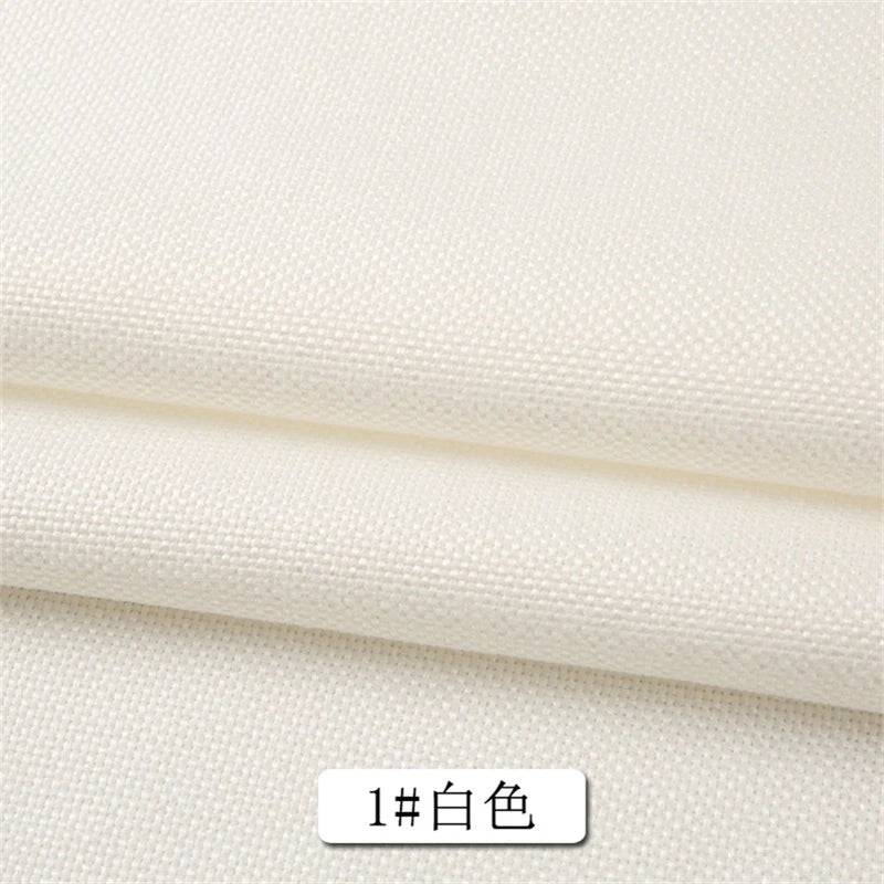 150 Cm Wide Home Textile Cotton Linen Style Sofa Fabric Solid Color Thickened Linen Coarse Cloth DIY Tablecloth Fabric 400 G / M