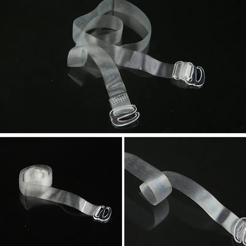 Superfine Clear Invisible Bra Straps Lady Sling Detachable Adjustable Shoulder Strap Seamless Elastic Belt Underwear Accessories
