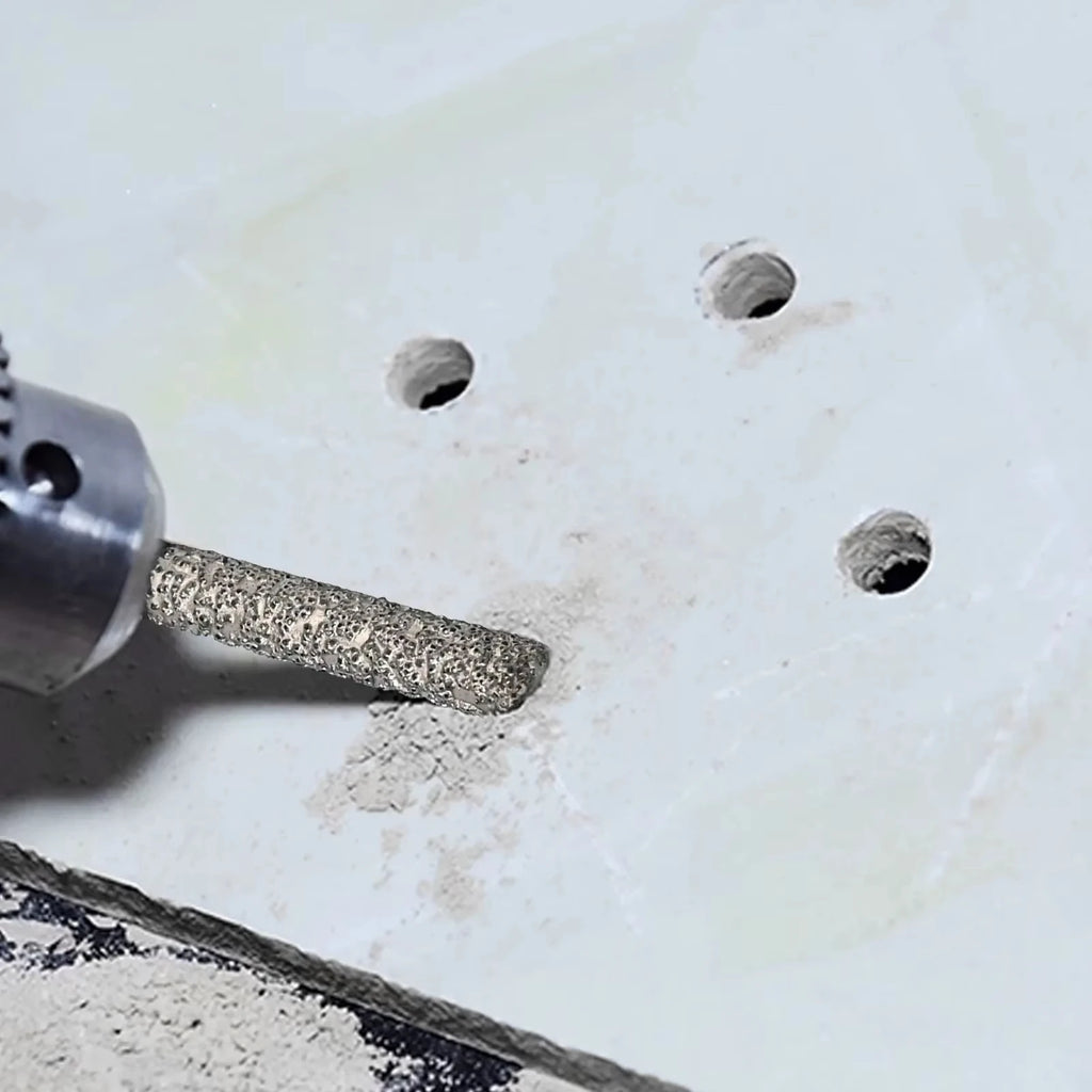 5Pcs 6-12mm Dry Drill M14 Thread Brazing Hole Saw Set For Drilling Holes Porcelain Tiles Marble Vitrified Tile Drill Bits Tools