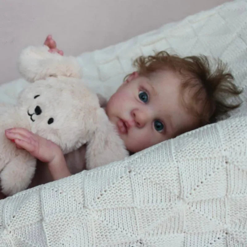 17inch New Popular Mikki Reborn Baby Doll Kit Unfinished Unpainted Fresh Color With Cloth Body DIY Doll Parts For Artists Only