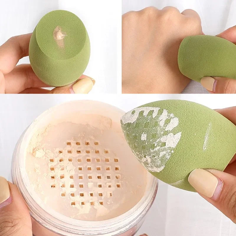1Pcs Cosmetic Puff Makeup Latex-Free Comestic Egg Sponge Puff Dry Wet Use Women's Makeup Foundation Sponge Make Up Tools