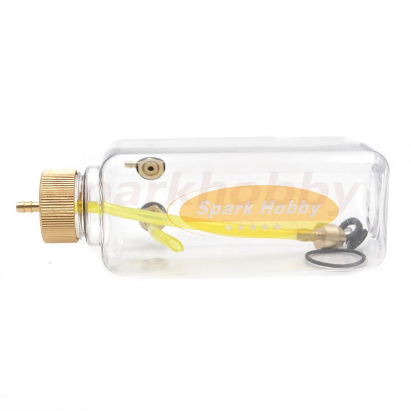1 SET RC Plastic Fuel Oil Tank 260/360/500/700/1000/1500 CC/ml CNC Aluminum alloy Cover for RC  Nitro and Gas airplane model