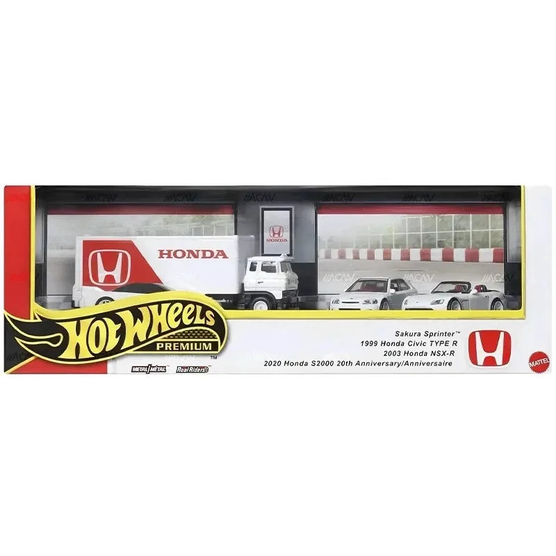 1/64 Hot Wheels Premium Honda Garage Series Car Model GMH39 Honda Civic Type R NSX-R Collectible Toys Custom Birthday Gift