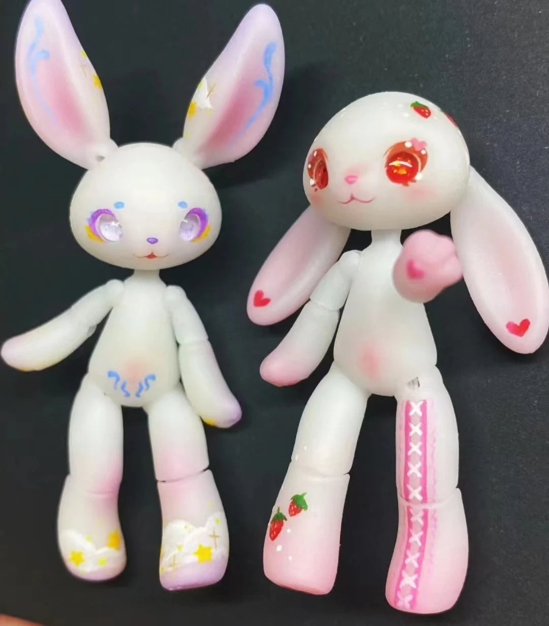 Bjd mini rabbit doll Kawaii rabbit DIY toy free shipping
