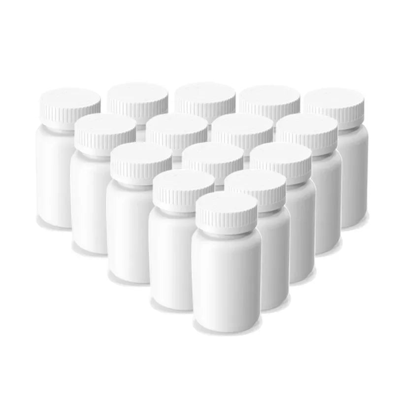10/50pcs 100cc 120cc 150cc 200cc HDPE White Medicine Pill Bottles Empty Pharmaceutical Capsule Tablet Bottle 150ml with CRC Cap
