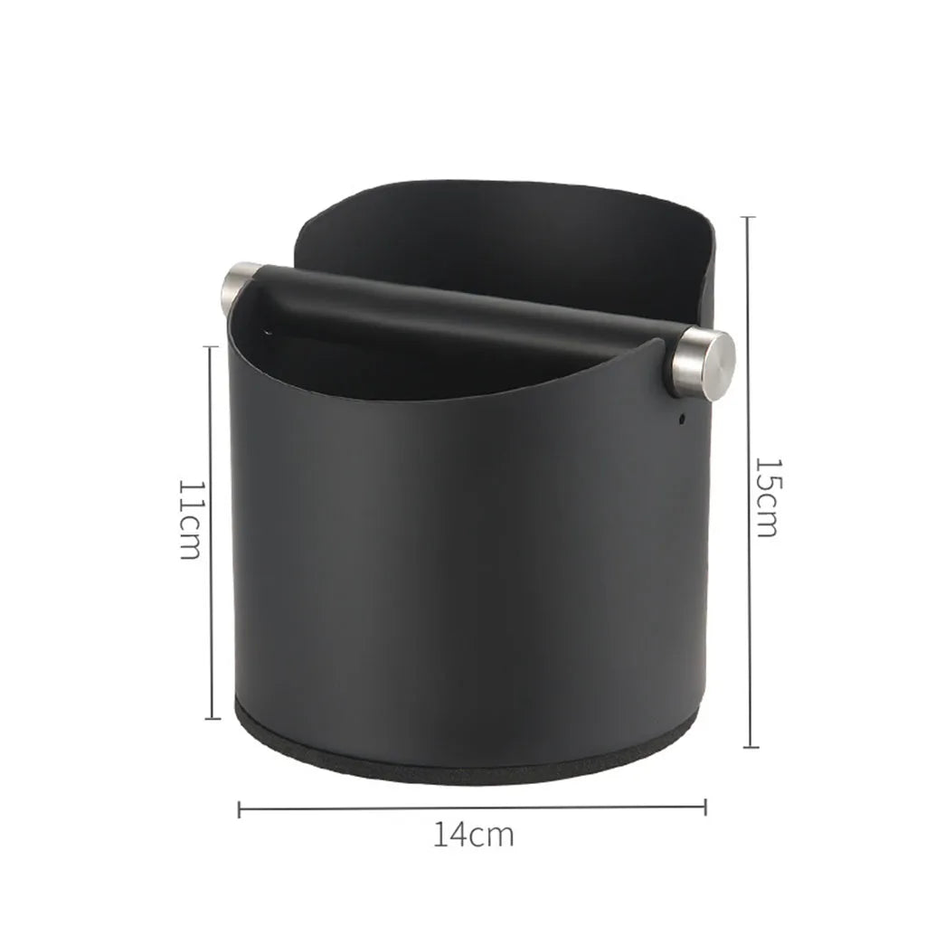 Stainless Steel Knock Box for Coffee with Removable Knock Bar Espresso Bin for Home Kitchen Office Espresso Machine Accessories
