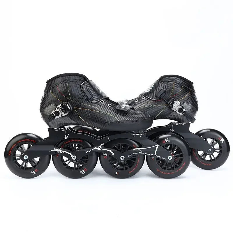 Speed Skating Professional Racing Roller Skates Large Wheel Carbon Fiber Skates for Adults and Children